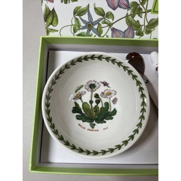 Vintage PORTMEIRION Hostess Botanic Garden, 5 pc Tray, 2 bowls & spoons England - Picture 3 of 10